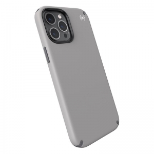 Speck Presidio2 Pro - Etui iPhone 12 Pro Max z powłoką MICROBAN (Cathedral Grey/Graphite Grey)-1950851
