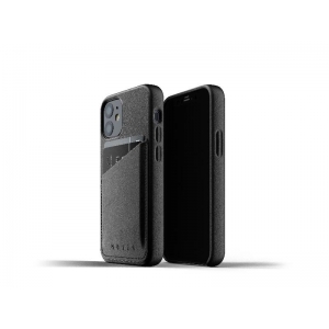 Mujjo Full Leather Wallet Case - etui skórzane do iPhone 12 mini (czarne)-2064427