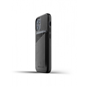 Mujjo Full Leather Wallet Case - etui skórzane do iPhone 12 mini (czarne)-2064428