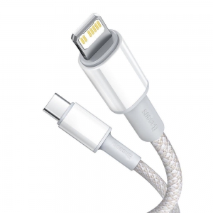 BASEUS DATA PD20W TYPE-C TO LIGHTNING CABLE 100CM WHITE-2069845