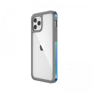 X-Doria Raptic Edge - Etui aluminiowe iPhone 12 Pro Max (Drop test 3m) (Iridescent)-2105517