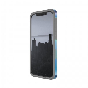 X-Doria Raptic Edge - Etui aluminiowe iPhone 12 Pro Max (Drop test 3m) (Iridescent)-2105518