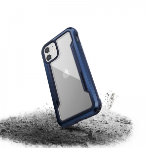 X-Doria Raptic Shield - Etui aluminiowe iPhone 12 Mini (Drop test 3m) (Blue)-2235504