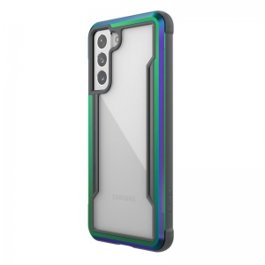 X-Doria Raptic Shield - Etui aluminiowe Samsung Galaxy S21 (Antimicrobial protection) (Iridescent)-2253898