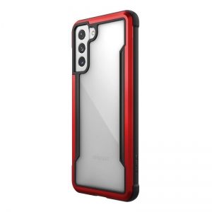 X-Doria Raptic Shield - Etui aluminiowe Samsung Galaxy S21+ (Antimicrobial protection) (Red)-2253922