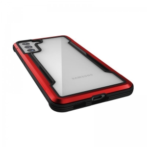 X-Doria Raptic Shield - Etui aluminiowe Samsung Galaxy S21+ (Antimicrobial protection) (Red)-2253926