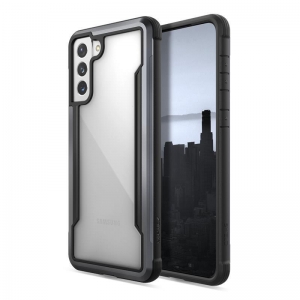X-Doria Raptic Shield - Etui aluminiowe Samsung Galaxy S21+ (Antimicrobial protection) (Black)-2253930