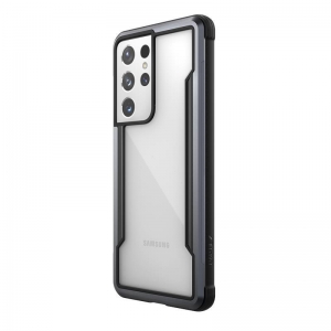 X-Doria Raptic Shield - Etui aluminiowe Samsung Galaxy S21 Ultra (Antimicrobial protection) (Black)-2253946