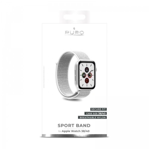 PURO Nylon - Pasek do Apple Watch 38 / 40 mm (Biały)-2295836