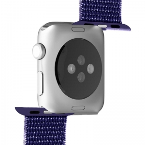 PURO Nylon - Pasek do Apple Watch 42 / 44 mm (Granatowy/Czarny)-2295862