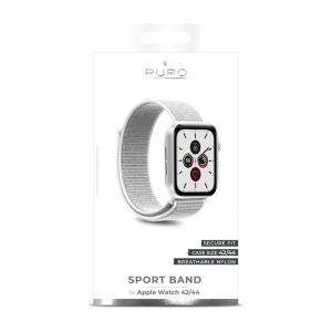 PURO Nylon - Pasek do Apple Watch 42 / 44 mm (Biały)-2295868