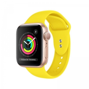 Crong Liquid - Pasek do Apple Watch 42/44 mm (żółty)-2305340
