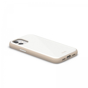 Moshi iGlaze - Etui iPhone 12 Mini (system SnapTo) (Pearl White)-2306732