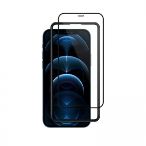 Crong Anti-Bacterial 3D Armour Glass – Szkło hartowane 9H na cały ekran iPhone 12 / iPhone 12 Pro + ramka instalacyjna-2309822