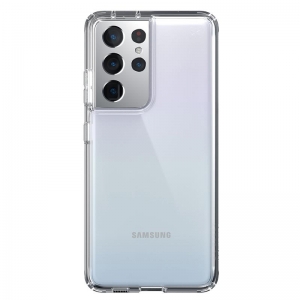 Speck Presidio Perfect-Clear - Etui Samsung Galaxy S21 Ultra z powłoką MICROBAN (Clear/Clear)-2310806