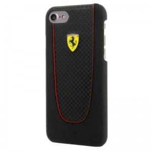 Ferrari Pit Stop Black Trim - Etui iPhone 8 / 7 (Black Carbon)-237231