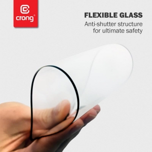 Crong 7D Nano Flexible Glass - Niepękające szkło hybrydowe 9H na cały ekran iPhone 12 / iPhone 12 Pro-2452220