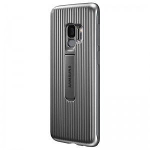Samsung Protective Standing Cover - Etui Samsung Galaxy S9 z podstawką (srebrny)-245966
