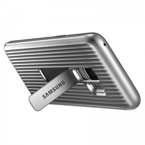 Samsung Protective Standing Cover - Etui Samsung Galaxy S9 z podstawką (srebrny)-245968