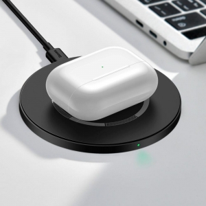 BASEUS SIMPLE MAGNETIC MAGSAFE WIRELESS CHARGER 15W BLACK-2553199