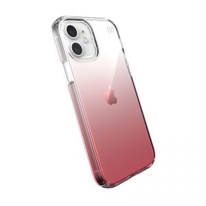 Speck Presidio Perfect-Clear + Ombre - Etui iPhone 12 / iPhone 12 Pro z powłoką MICROBAN (Clear/ Vintage Rose)-2583365