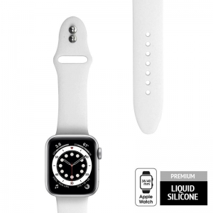 Crong Liquid - Pasek do Apple Watch 38/40mm (biały)-2591771