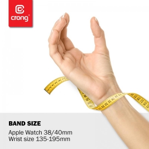 Crong Liquid - Pasek do Apple Watch 38/40mm (biały)-2591777