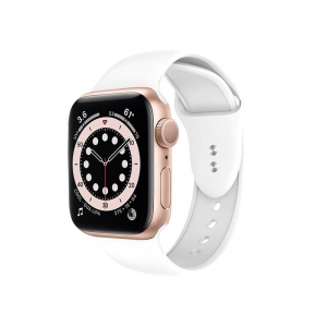 Crong Liquid - Pasek do Apple Watch 42/44mm (biały)-2591782