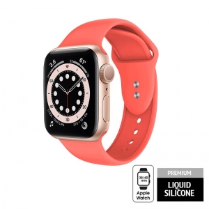 Crong Liquid - Pasek do Apple Watch 38/40mm (koralowy)-2591789