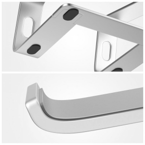 Crong AluBench – Aluminiowy stojak pod laptopa (srebrny)-2649063