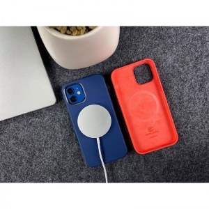 Crong Color Cover Magnetic - Etui iPhone 12 / iPhone 12 Pro MagSafe (granatowy)-2665835