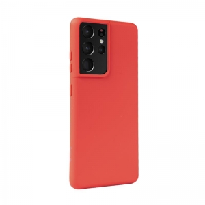 Crong Color Cover - Etui Samsung Galaxy S21 Ultra (czerwony)-2670067