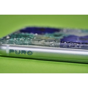 PURO Glam Hippie Chic Cover - Etui iPhone XR (prawdziwe płatki kwiatów zielone)-268843