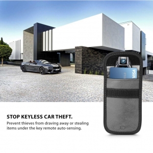 KLATKA FARADAYA TECH-PROTECT V1 KEYLESS RFID SIGNAL BLOCKER CASE GREY-2786014