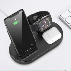 TECH-PROTECT W55 WIRELESS CHARGING STATION BLACK-2789400