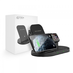 TECH-PROTECT W55 WIRELESS CHARGING STATION BLACK-2789478