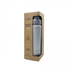 PURO Outdoor - Butelka termiczna ze stali nierdzewnej 500 ml (Light Grey)-2880858