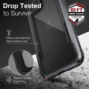 X-Doria Raptic Shield Pro - Etui iPhone 13 (Anti-bacterial) (Black)-3114240