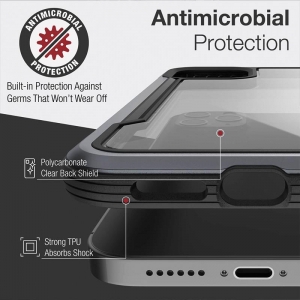 X-Doria Raptic Shield Pro - Etui iPhone 13 (Anti-bacterial) (Black)-3114241