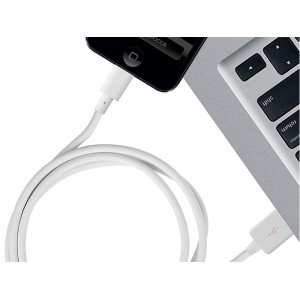 PURO Kabel połączeniowy USB Apple złącze Lightning MFi 1m (biały)-316371