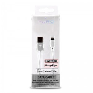 PURO Kabel połączeniowy USB Apple złącze Lightning MFi 1m (biały)-316372