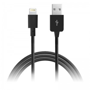 PURO Kabel połączeniowy USB Apple złącze Lightning MFi 1m (czarny)-316374