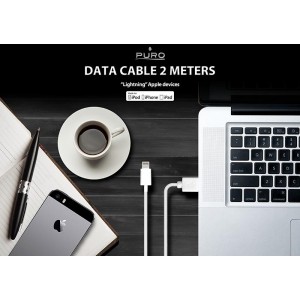 PURO Kabel połączeniowy USB Apple złącze Lightning MFi 2m (biały)-316991