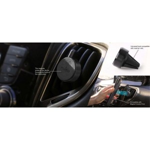PURO Compact Magnet Holder - Uniwersalny magnetyczny uchwyt samochodowy na kratkę wentylacyjną do smartfonów (czarny)-327541