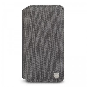 Moshi Overture - Etui iPhone Xs Max z kieszenią na karty   stand up (Herringbone Gray)-330461