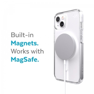 Speck Presidio Perfect-Clear + MagSafe – Etui iPhone 13 z powłoką MICROBAN (Clear)-3372009