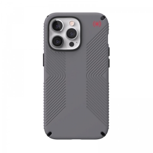 Speck Presidio2 Grip - Etui iPhone 13 Pro z powłoką MICROBAN (Graphite Grey/Black)-3372084