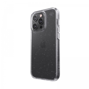 Speck Presidio Perfect-Clear with Glitter - Etui iPhone 13 Pro z powłoką MICROBAN (Clear/Platinum Glitter)-3372138