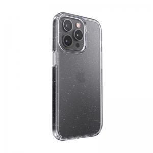 Speck Presidio Perfect-Clear with Glitter - Etui iPhone 13 Pro z powłoką MICROBAN (Clear/Platinum Glitter)-3372139