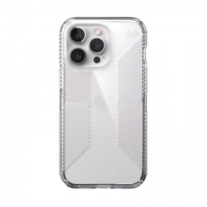 Speck Presidio Perfect-Clear with Grips - Etui iPhone 13 Pro z powłoką MICROBAN (Clear)-3372162